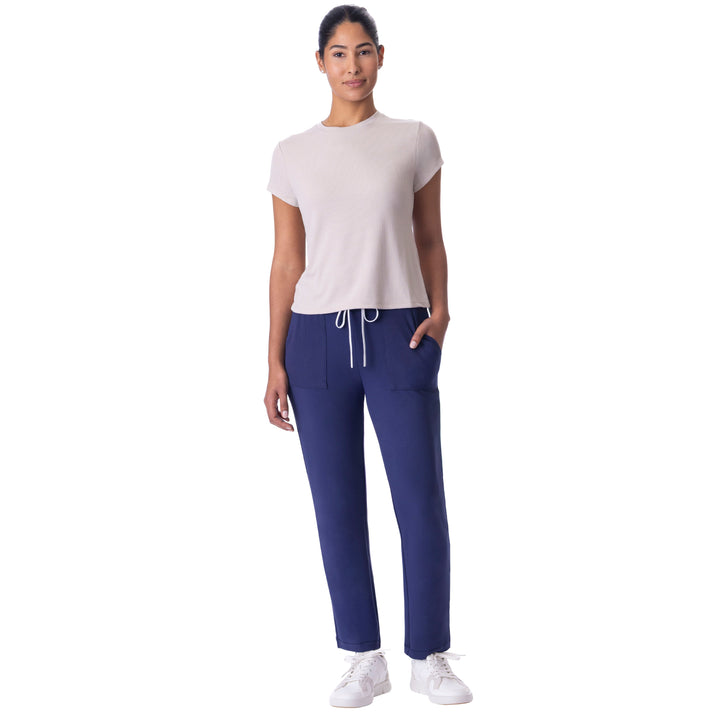 BelynKey Bliss Rib Biscotti Short Sleeve Transit Tee