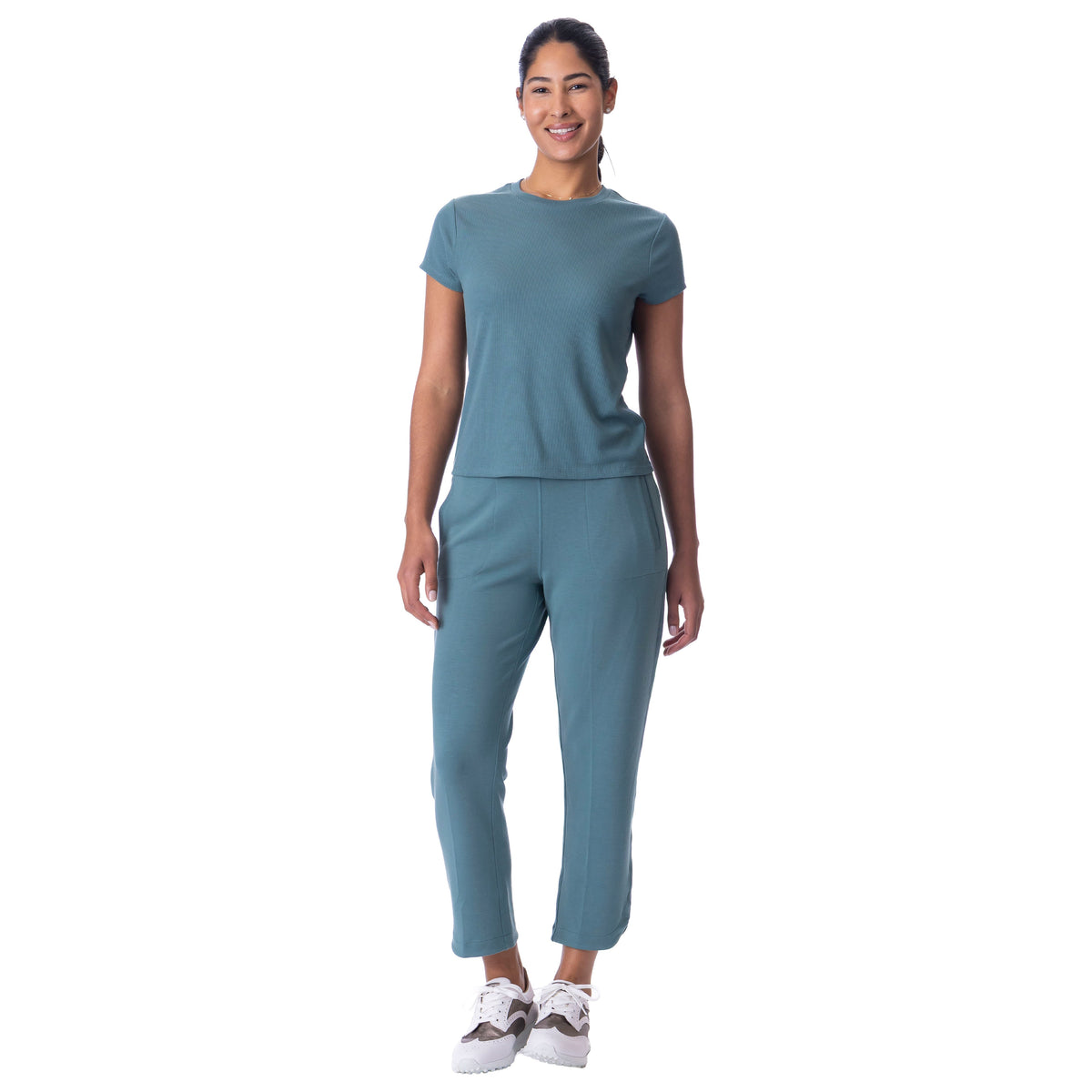 BelynKey Sueded Silver Pine Short Sleeve Transit Tee