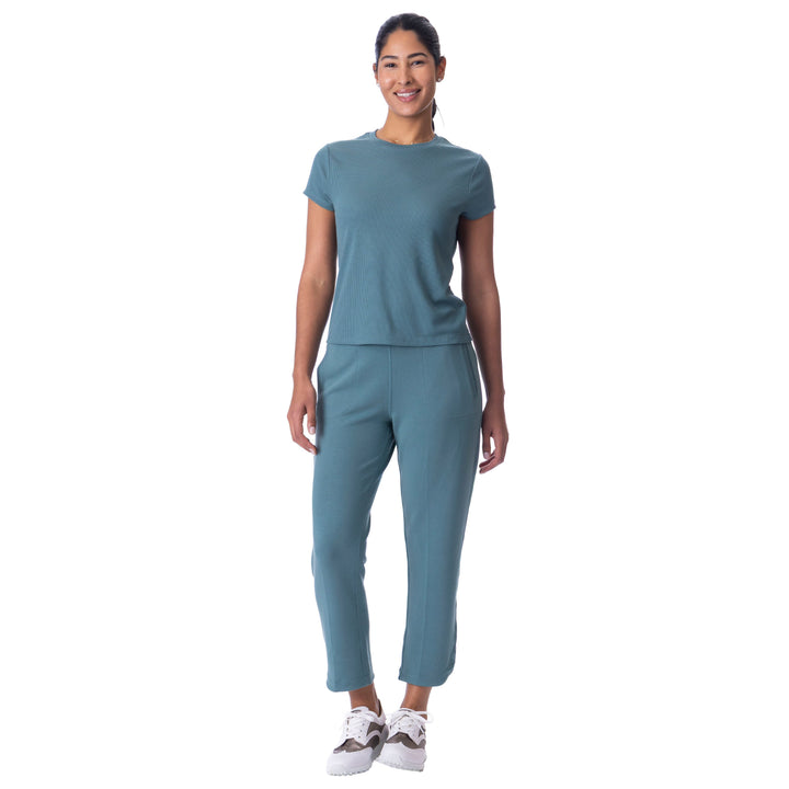 BelynKey Sueded Silver Pine Short Sleeve Transit Tee