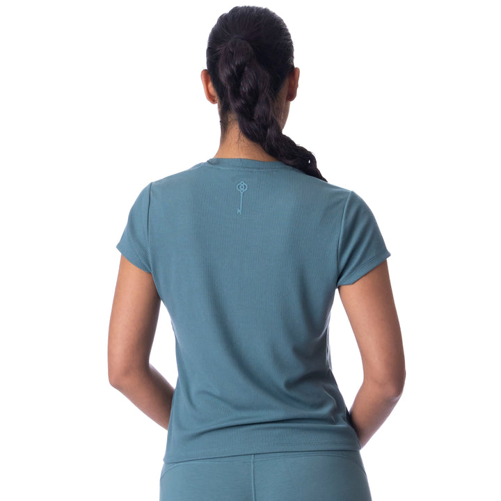BelynKey Sueded Silver Pine Short Sleeve Transit Tee