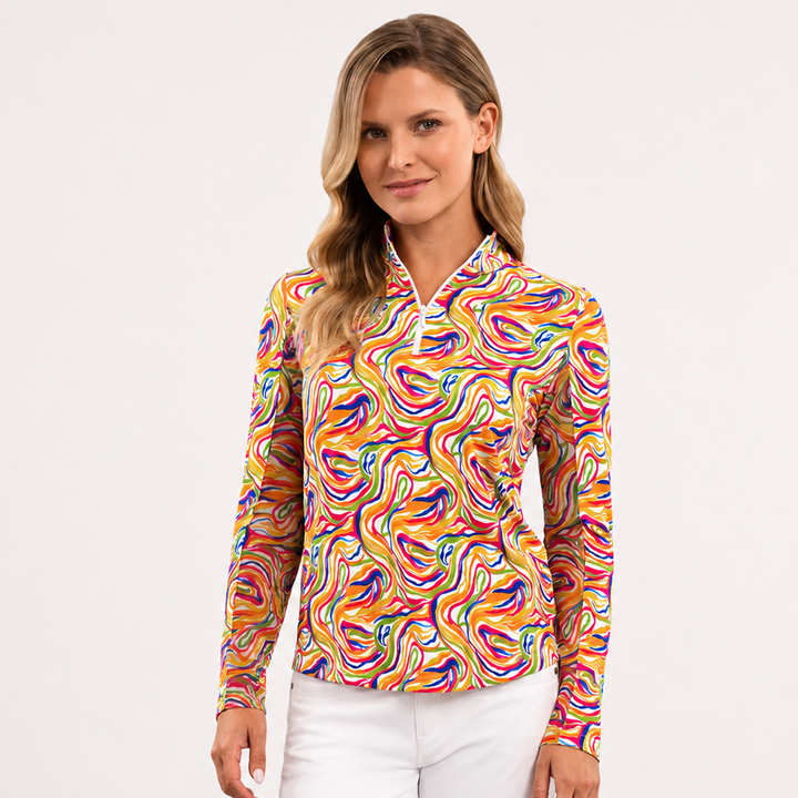 IBKUL Limited Edition Thalia Quarter Zip Mock [SF26]