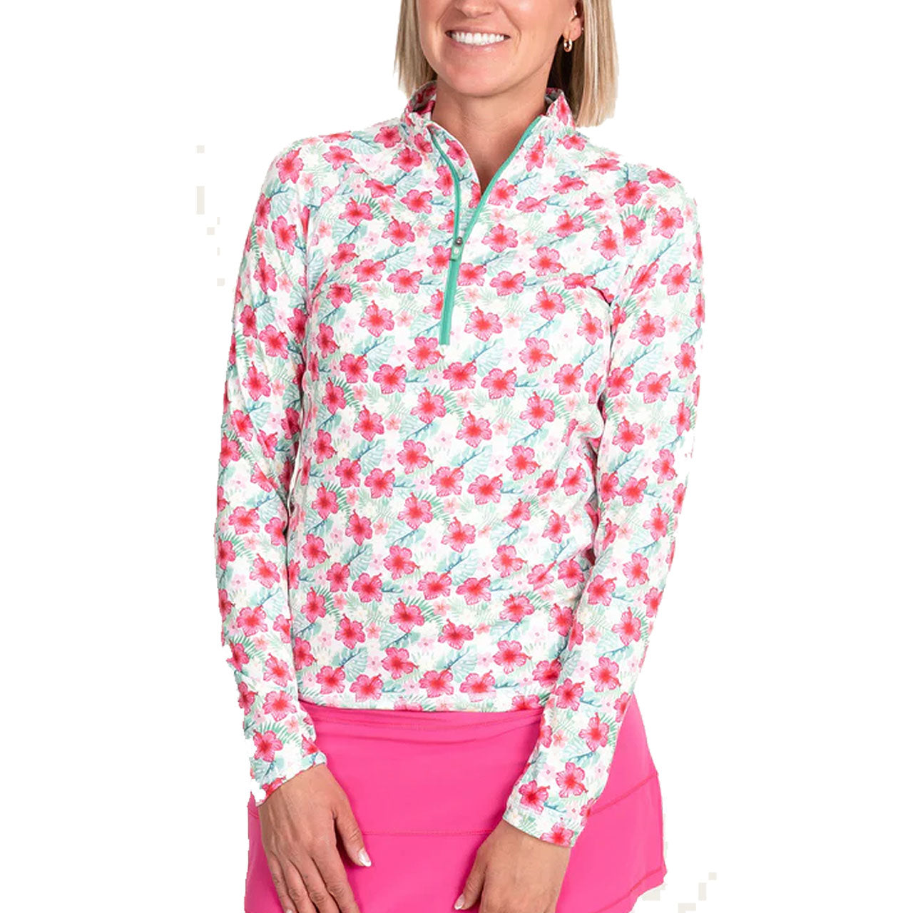 TJ Sport Tropical Long Sleeve Sun Shirt – Golf4Her