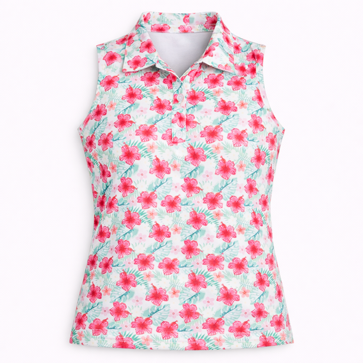 TJ Sport Tropical Racerback Polo