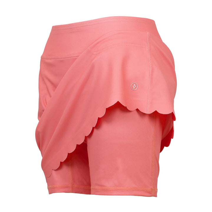 JoFit Scalloped 17" Blush Petal Skort