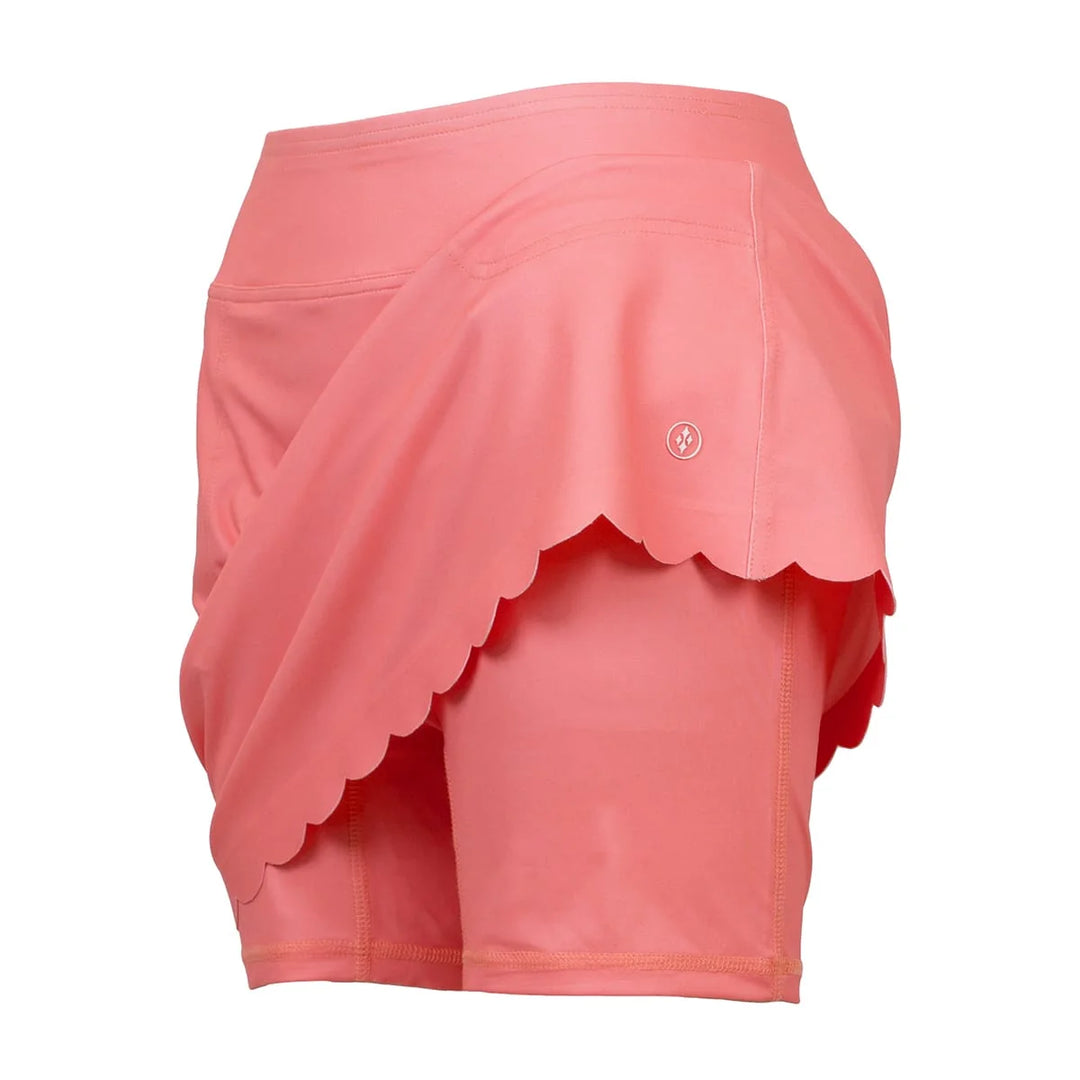JoFit Scalloped Blush Petal 17" Skort