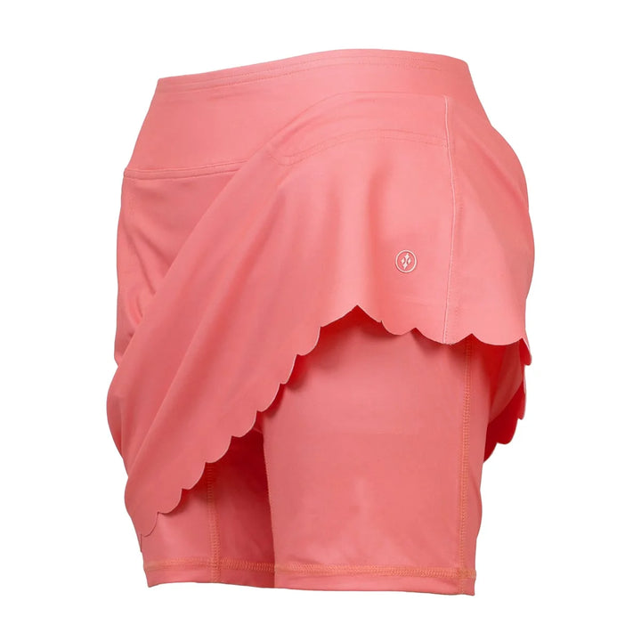 JoFit Scalloped Blush Petal 17" Skort