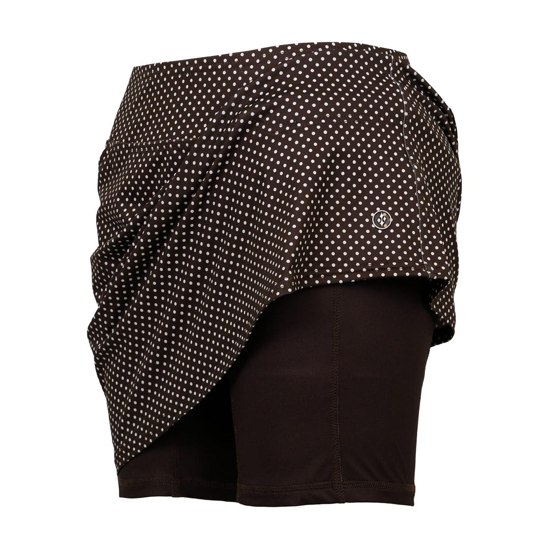 JoFit Mina 17" Espresso Dot Skort
