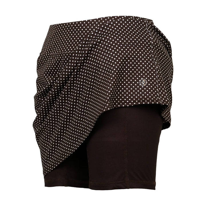 JoFit Mina 17" Espresso Dot Skort