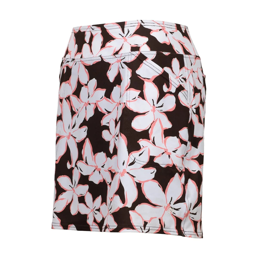 JoFit Mocha Floral Mina 17" Skort