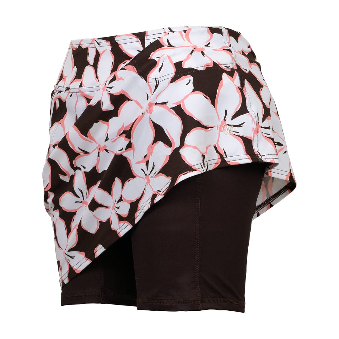 JoFit Mina 17" Mocha Floral Skort