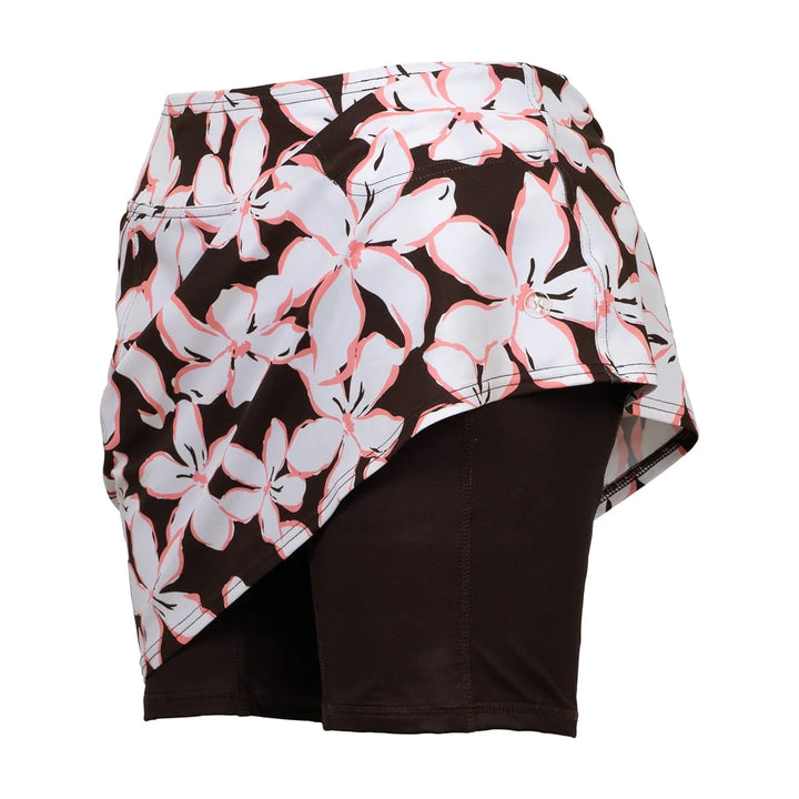 JoFit Mocha Floral Mina 17" Skort
