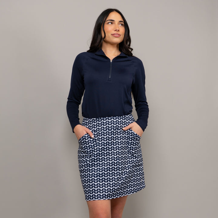 JoFit Mina Midnight Leaves 17" Skort