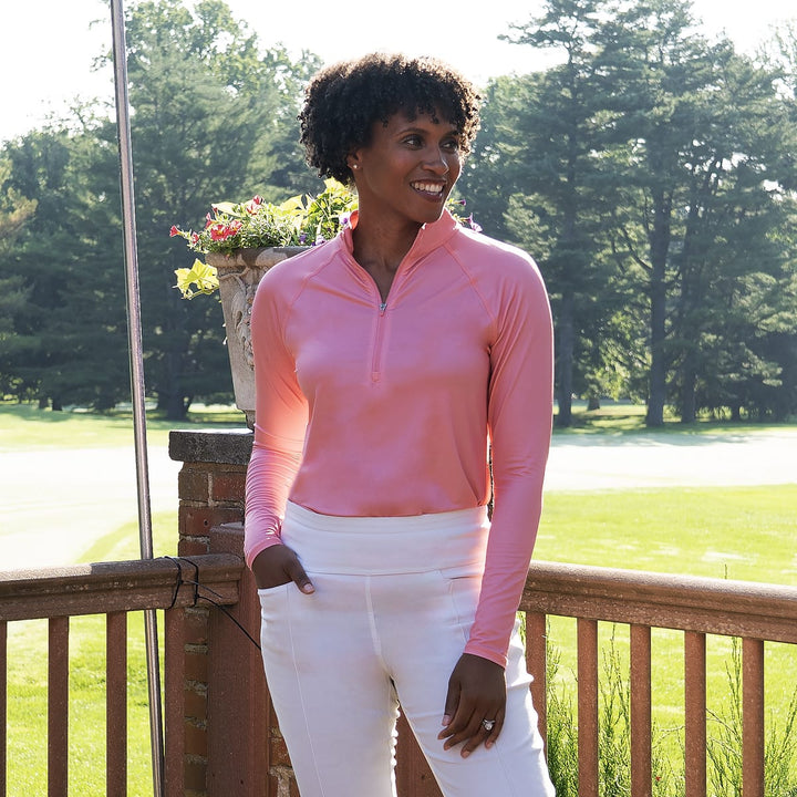 JoFit UV Long Sleeve Blush Petal Mock