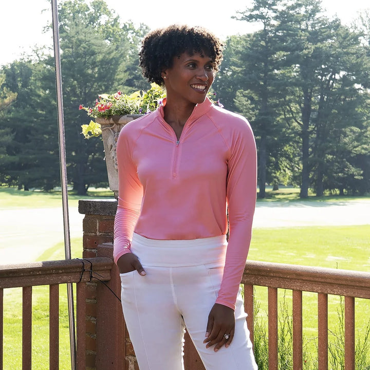 JoFit Petal Pink Long Sleeve UV Mock