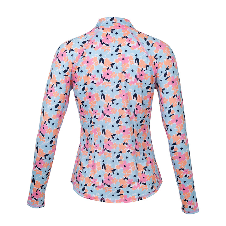 JoFit UV Pastel Petals Long Sleeve Mock