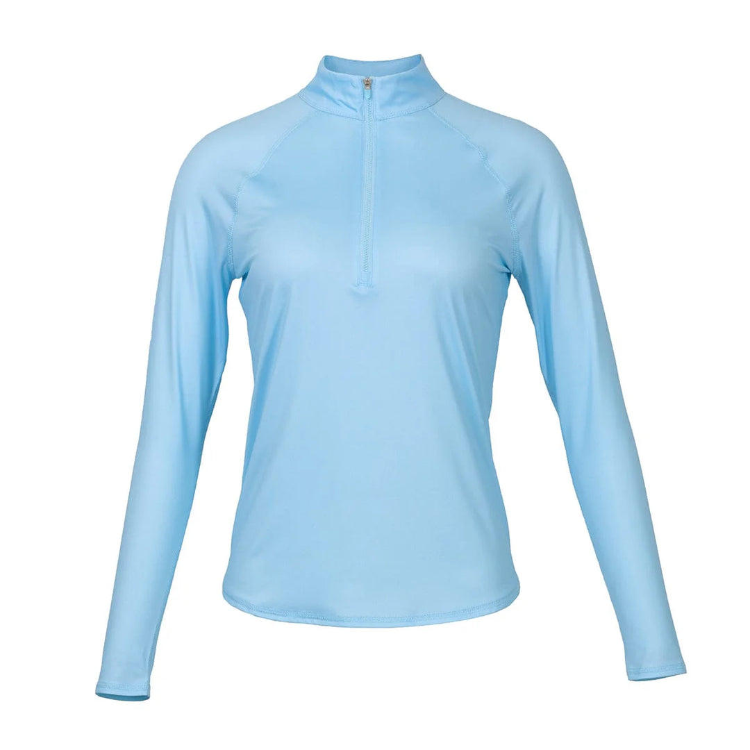 JoFit UV Whispy Blue Long Sleeve Mock [S26]