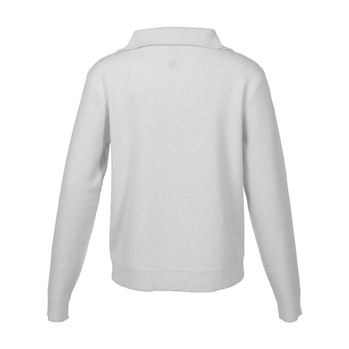 JoFit Every Wear White Knit Pullover