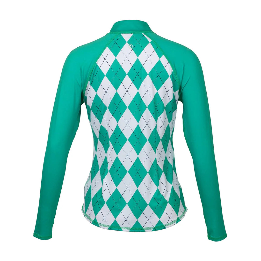 JoFit UV Lucky Argyle Long Sleeve Mock [S26]