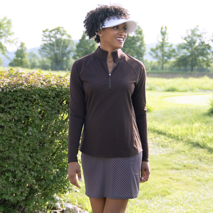 JoFit Momentum Long Sleeve Espresso Mock