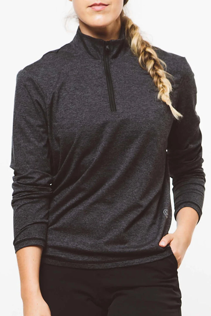 Foray Golf Core Half Zip Long Sleeve Mock