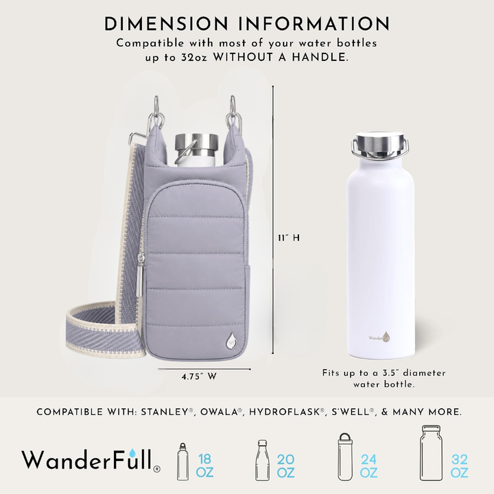 WanderFull Matte Dove Grey HydroBag®