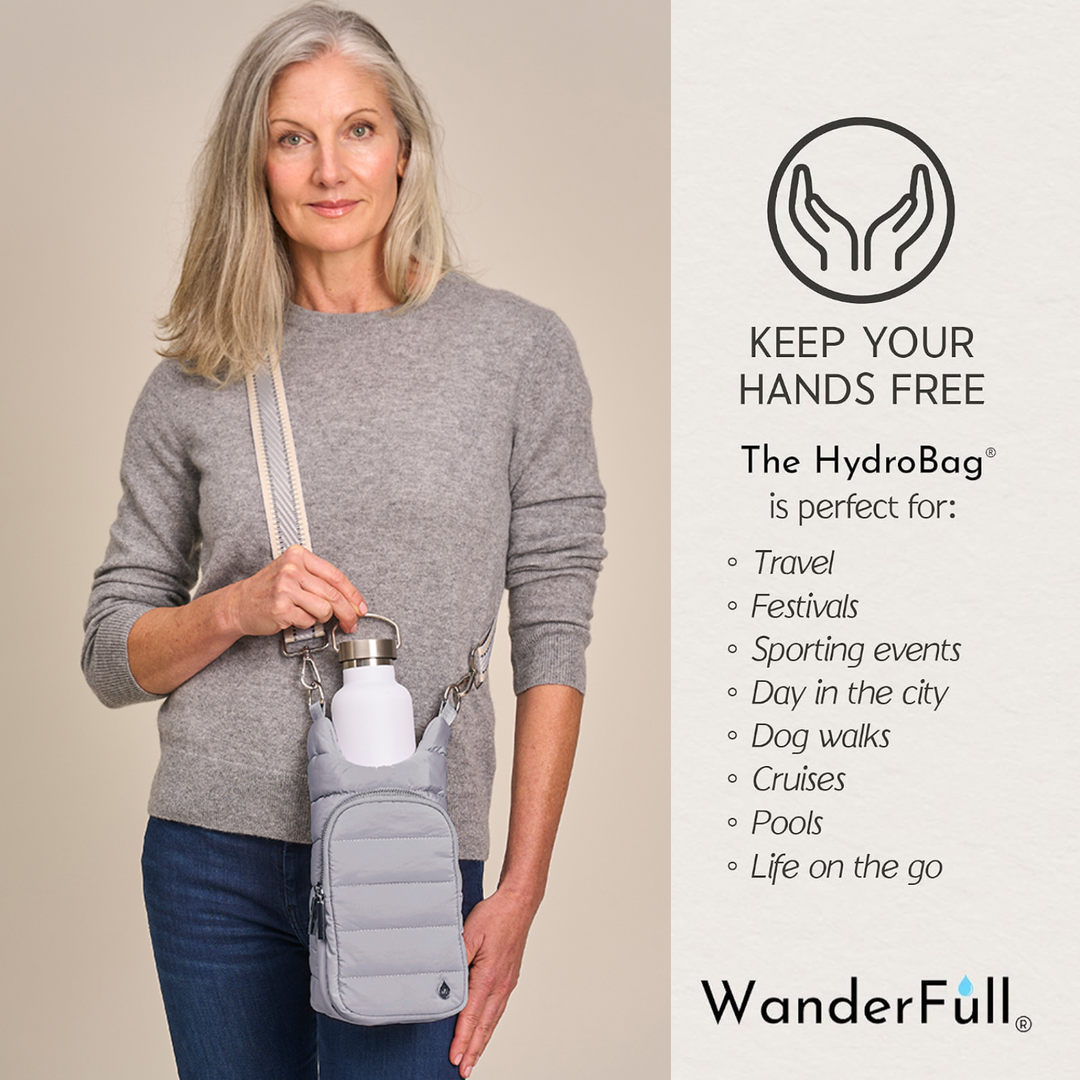 WanderFull Matte Dove Grey HydroBag®