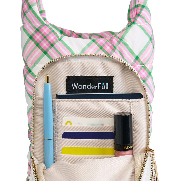 Wanderfull Pink &amp; Green Plaid HydroBag®
