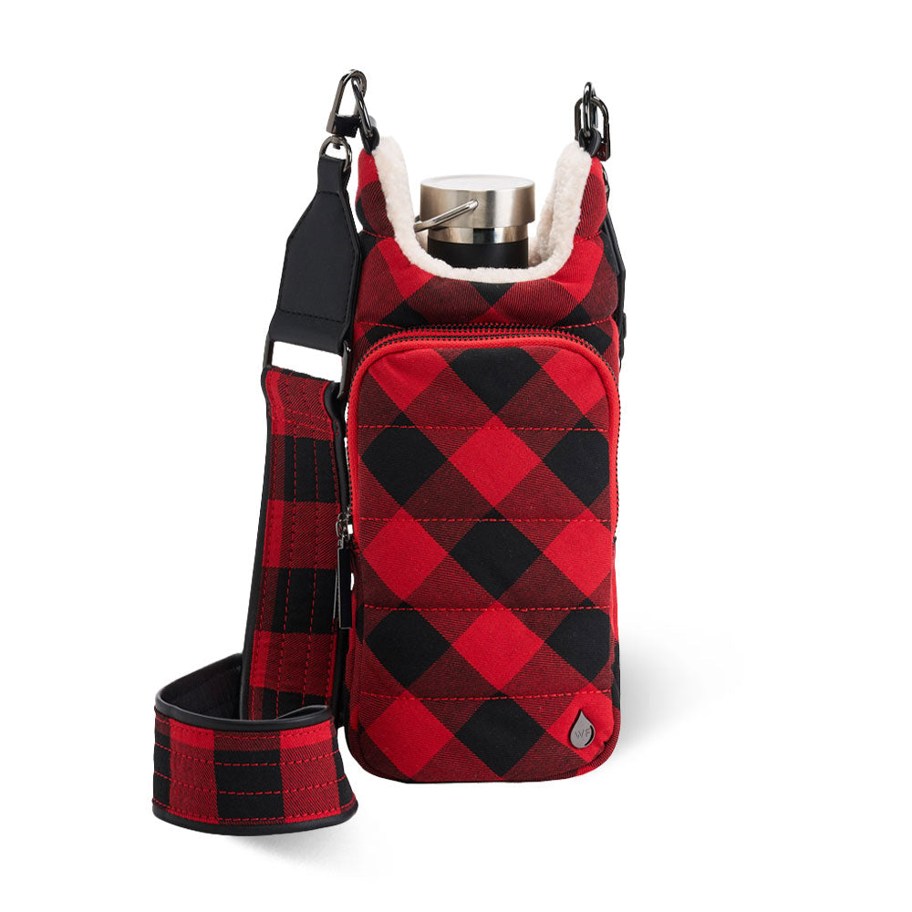 WanderFull Red Buffalo Plaid with Sherpa HydroBag®