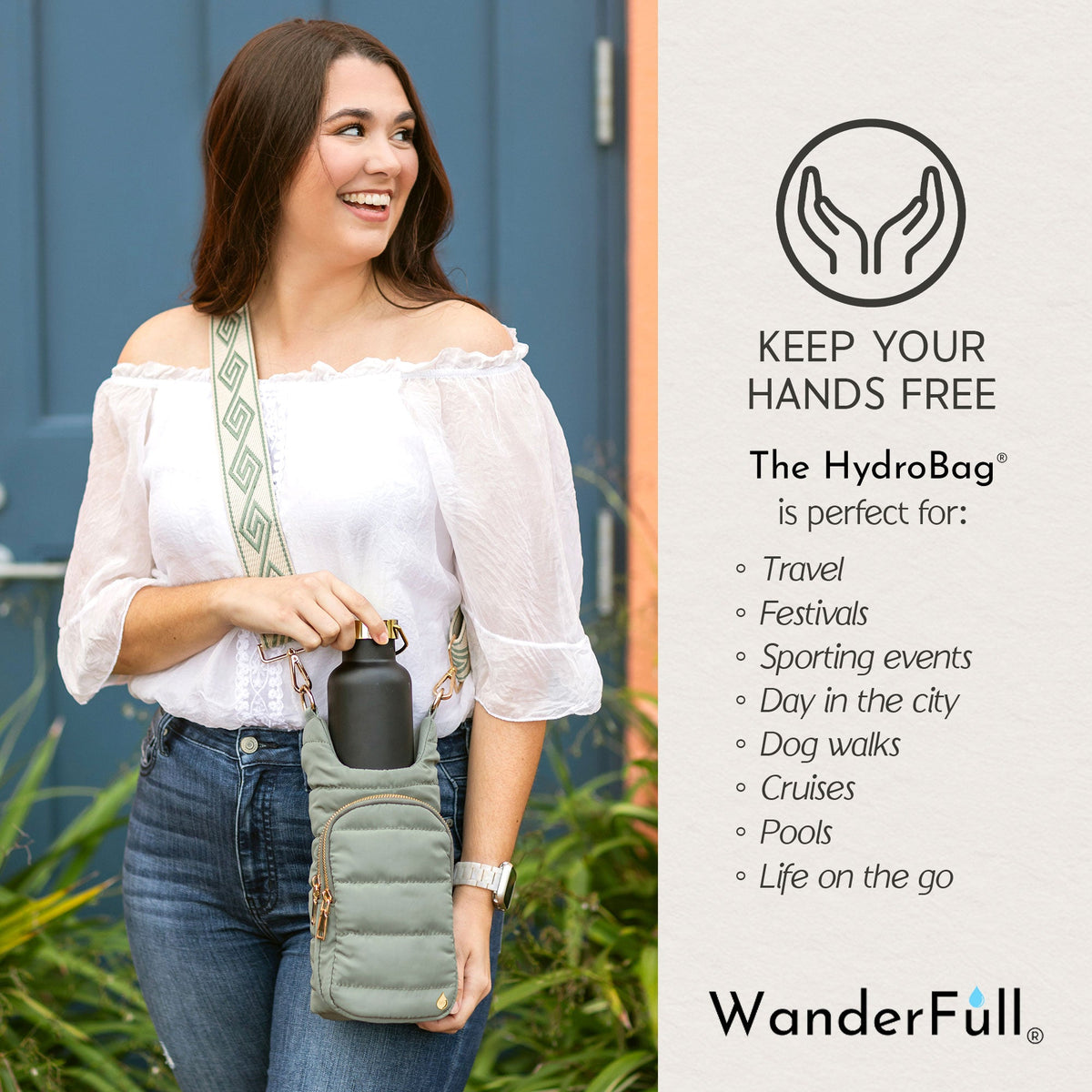 WanderFull Classic Matte Sage Green HydroBag®
