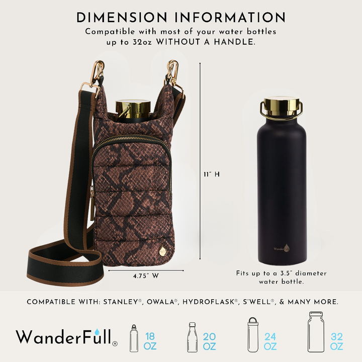 Wanderfull Snake Nylon Painted Puffer HydroBag®