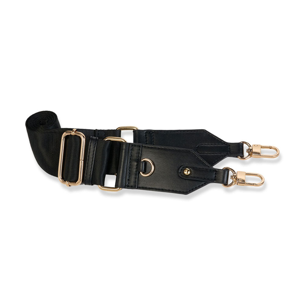 WanderFull Vegan Black Leather HydroBag® with Strap Bundle