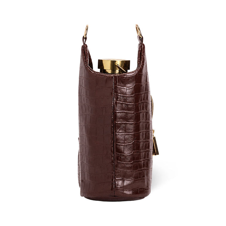 Merlot Faux Croc HydroBag® with Strap Bundle