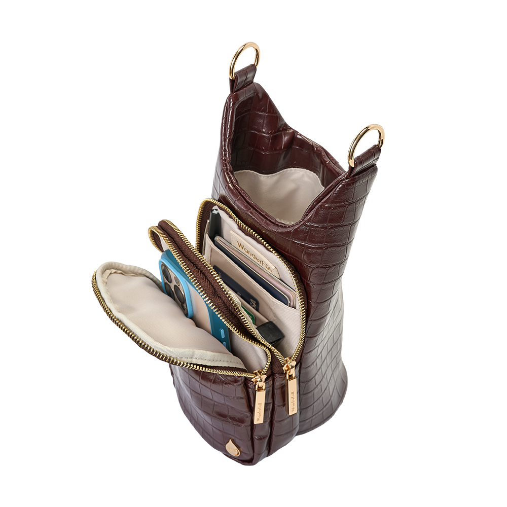 Merlot Faux Croc HydroBag® with Strap Bundle