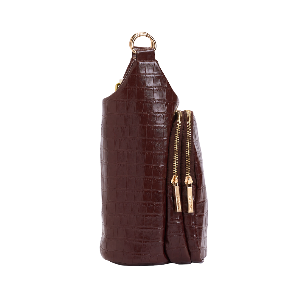Merlot Faux Croc HydroBag® with Strap Bundle