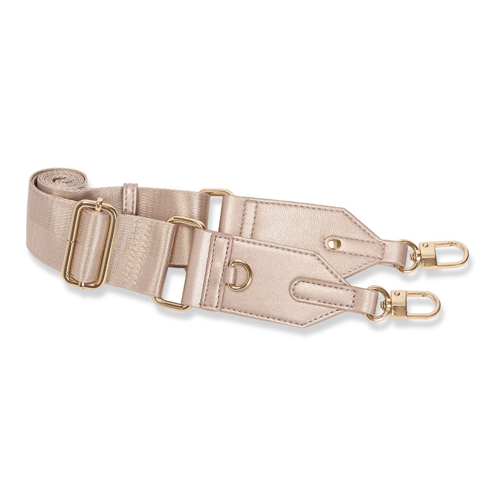 WanderFull Vegan Gold Leather HydroBag® with Strap Bundle