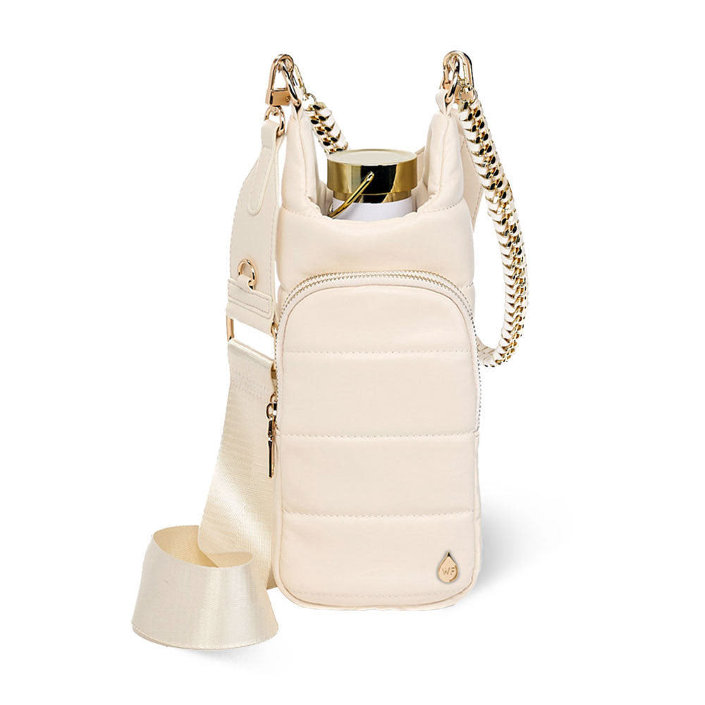WanderFull Vegan Ivory Leather HydroBag® with Strap Bundle
