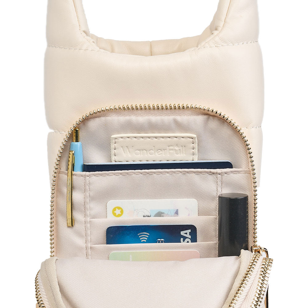 WanderFull Vegan Ivory Leather HydroBag® with Strap Bundle