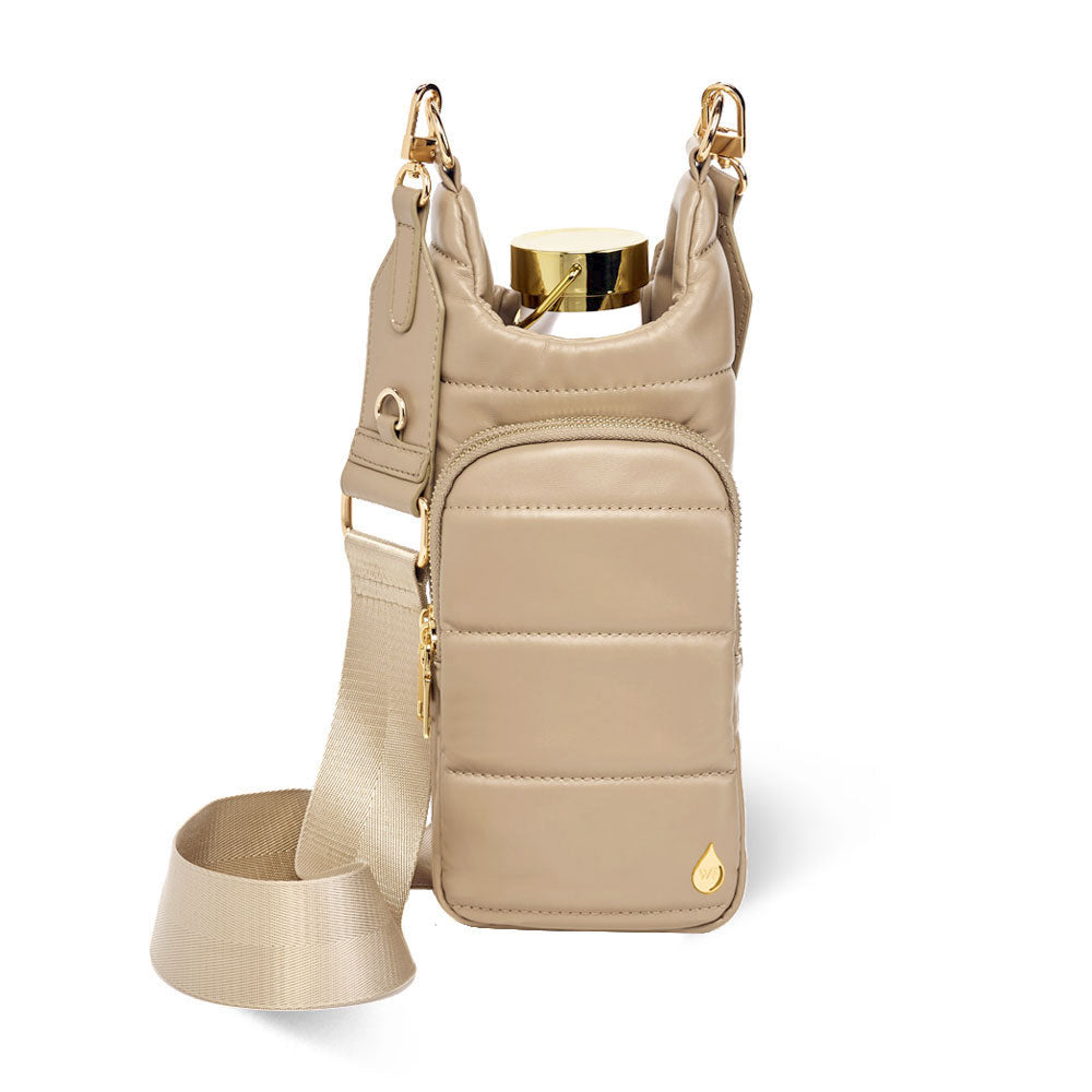 WanderFull Vegan Leather Taupe HydroBag® with Strap Bundle