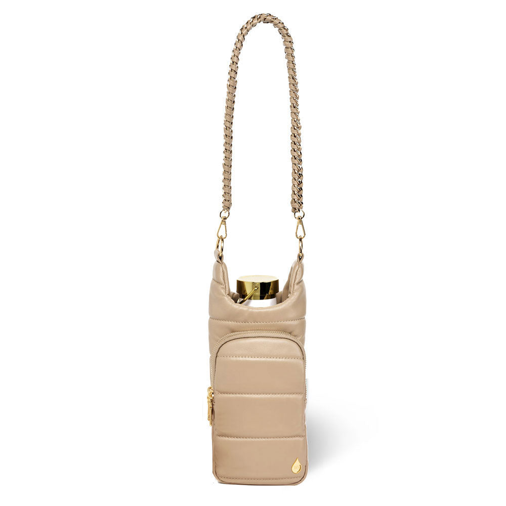 WanderFull Vegan Leather Taupe HydroBag® with Strap Bundle