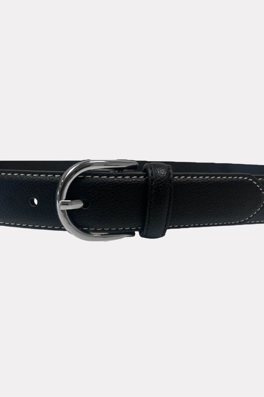 Golftini Black Leather Belt
