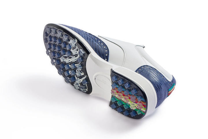 Royal Albartross Tailor Navy Wingtip Golf Shoe