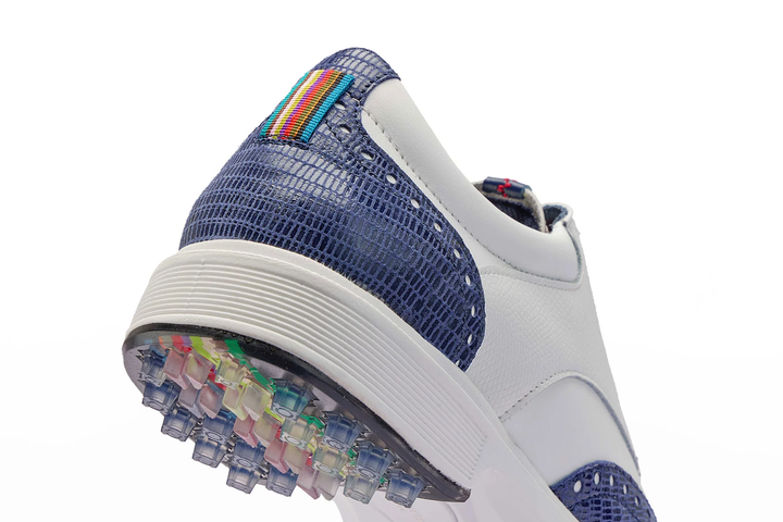 Royal Albartross Tailor Navy Wingtip Golf Shoe