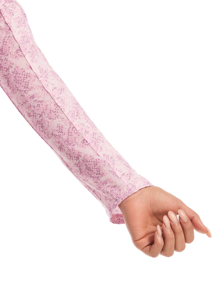 Callaway Abstract Floral Long Sleeve UV Mock [SF26]