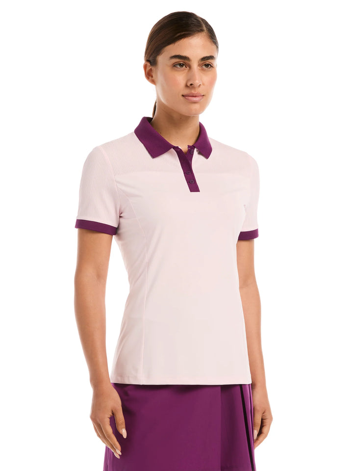 Callaway Colorblock Short Sleeve Rib Polo [SF26]