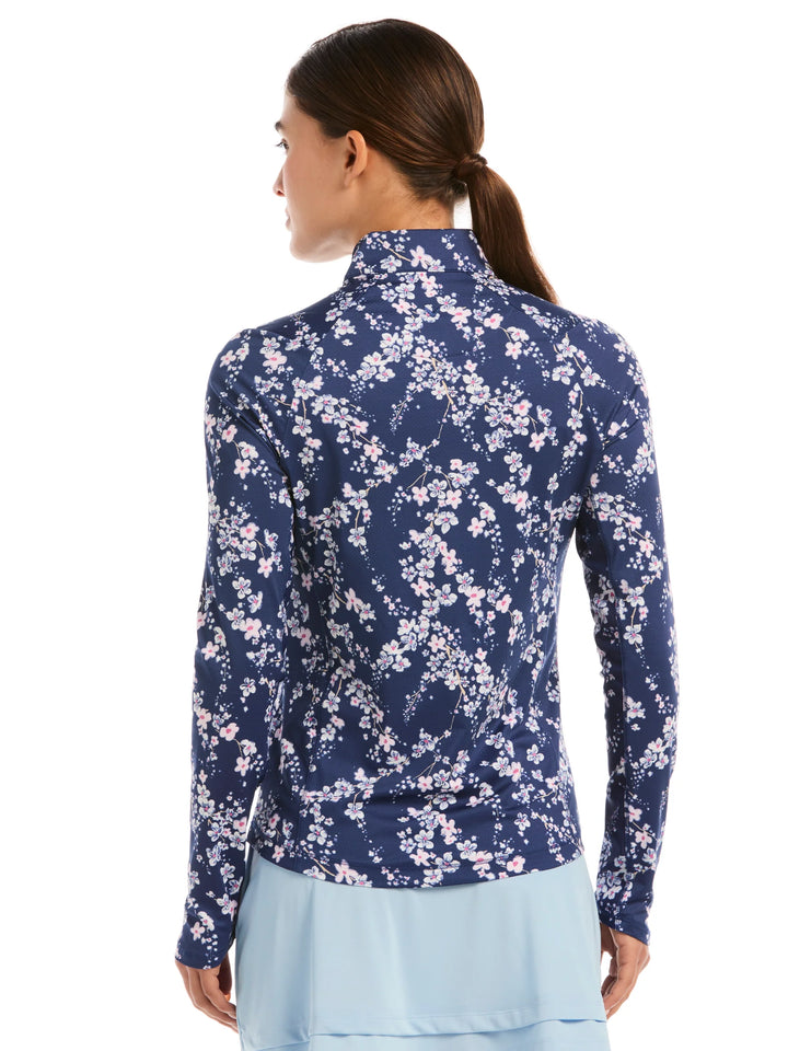 Callaway Snowy Floral Long Sleeve UV Mock [SF26]