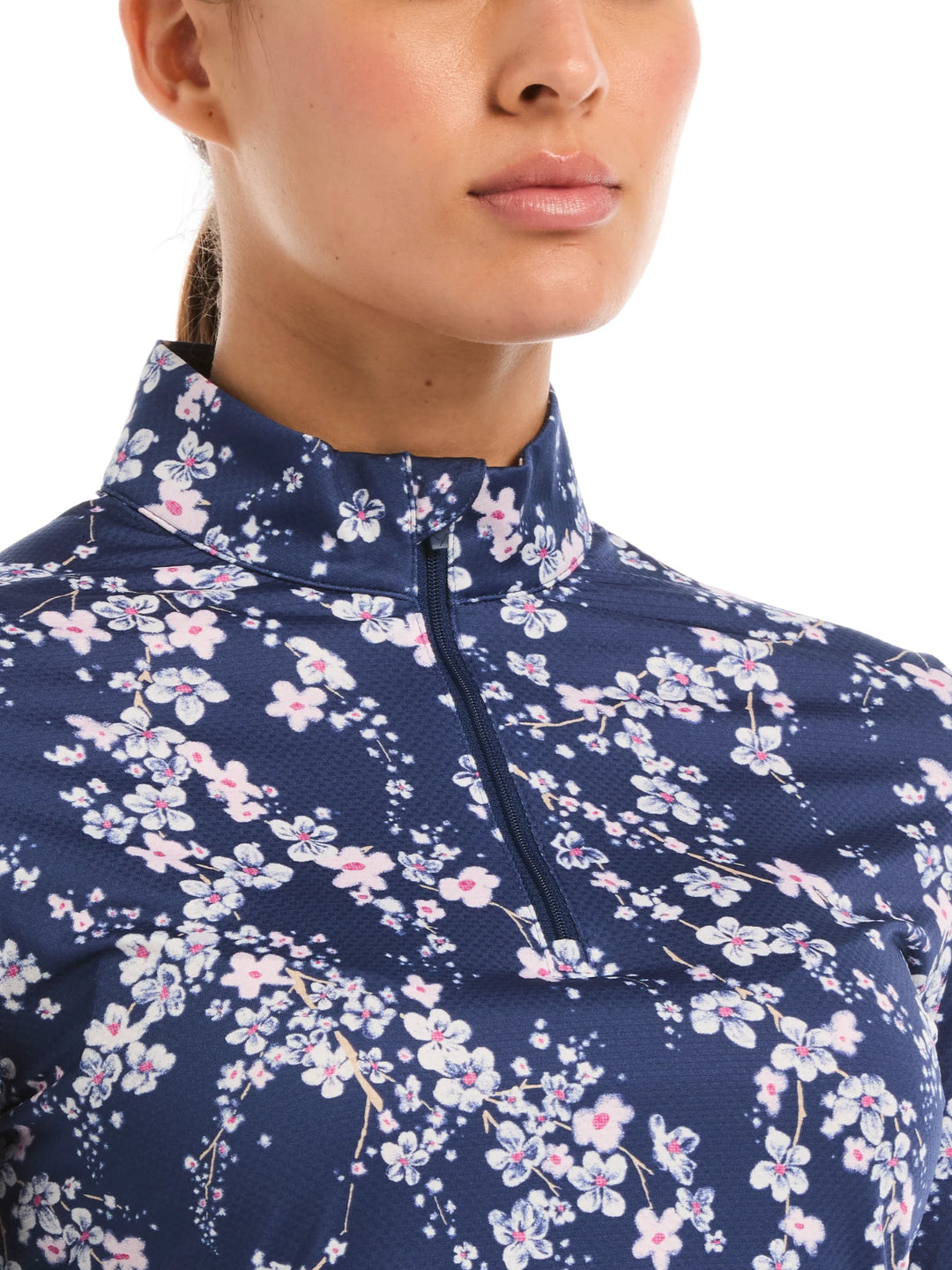 Callaway Snowy Floral Long Sleeve UV Mock [SF26]