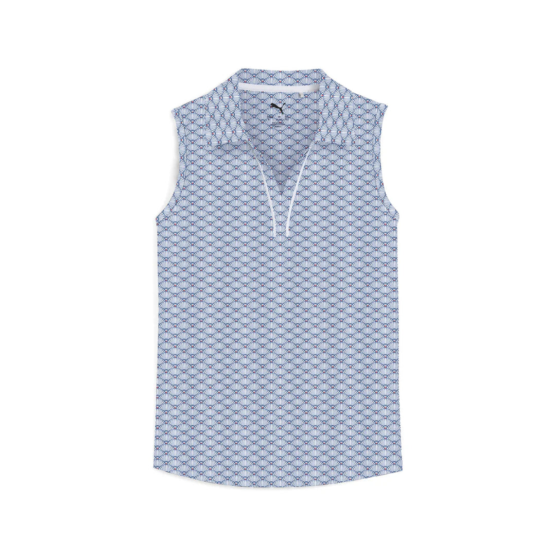 Puma Girls Scallop Sleeveless Polo