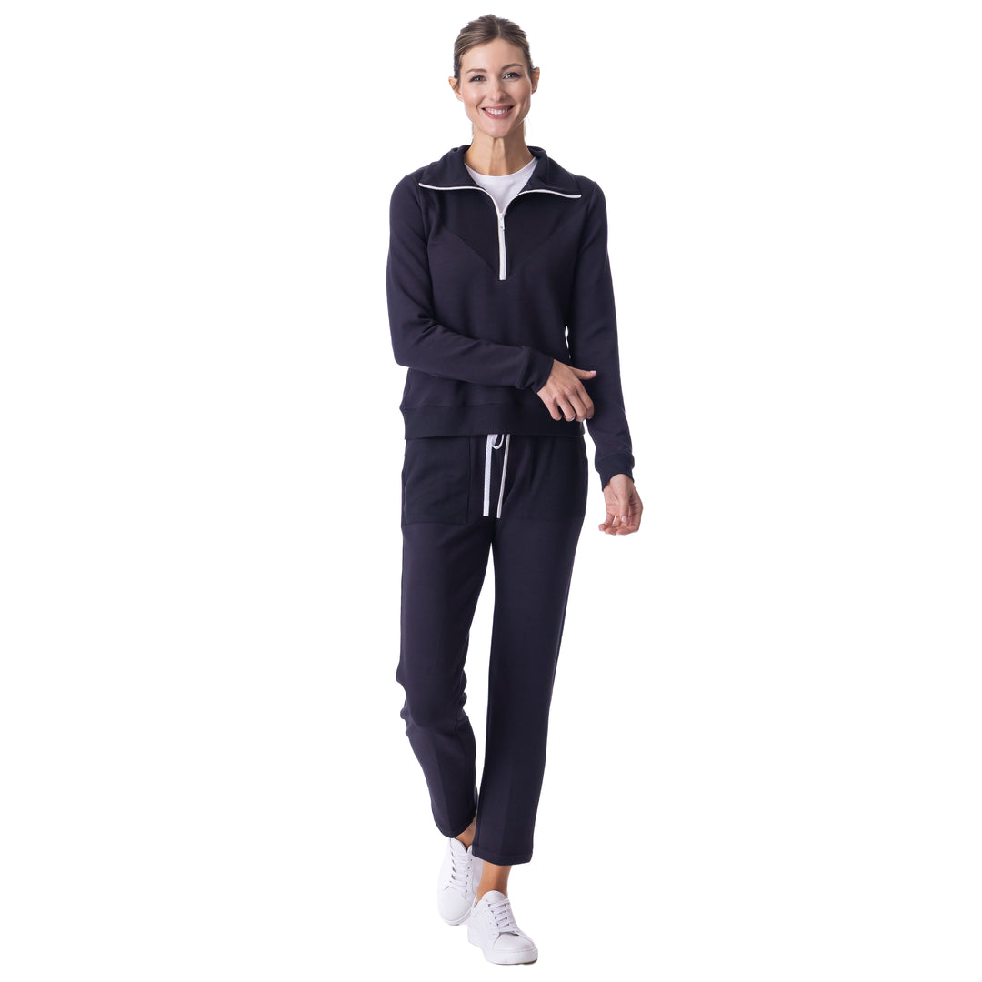 BelynKey Sueded Sundays Washed Onyx Crop Pant
