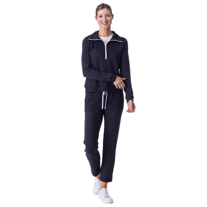 BelynKey Sueded Sundays Washed Onyx Crop Pant