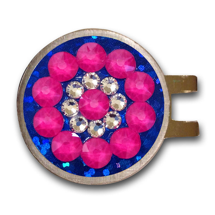 Blingo Ballmarker - Neon Pink/Blue Glitter image 1